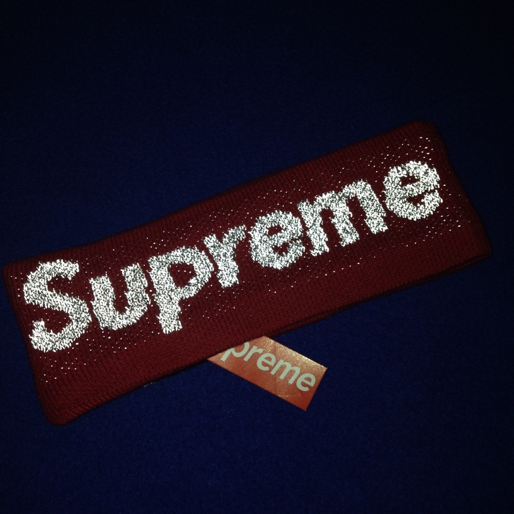 Supreme Reflective Headband Red New Era